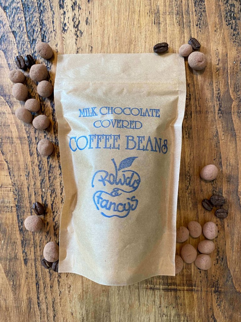 Milk Chocolate Covered Coffee Beans. 150g Rowdy & Fancy's Chocolate